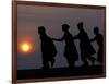 Children Walk to Work in the Wee Hours of the Morning-Rajesh Kumar Singh-Framed Photographic Print