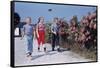 Children Walking Along Gravel Road-William P. Gottlieb-Framed Stretched Canvas