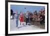 Children Walking Along Gravel Road-William P. Gottlieb-Framed Photographic Print