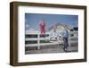 Children Walking Away from Fence-William P^ Gottlieb-Framed Photographic Print