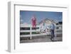 Children Walking Away from Fence-William P. Gottlieb-Framed Photographic Print