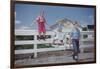 Children Walking Away from Fence-William P. Gottlieb-Framed Photographic Print