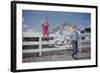 Children Walking Away from Fence-William P. Gottlieb-Framed Photographic Print