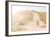 Children Walking up a Dune Path to the Beach-soupstock-Framed Photographic Print