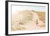 Children Walking up a Dune Path to the Beach-soupstock-Framed Photographic Print