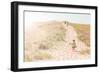 Children Walking up a Dune Path to the Beach-soupstock-Framed Photographic Print