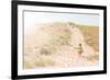 Children Walking up a Dune Path to the Beach-soupstock-Framed Photographic Print