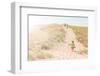 Children Walking up a Dune Path to the Beach-soupstock-Framed Photographic Print