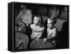 Children Watching Cartoons in a Movie Theater-Charles E^ Steinheimer-Framed Stretched Canvas