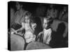 Children Watching Cartoons in Movie Theater-null-Stretched Canvas