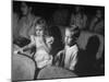 Children Watching Cartoons in Movie Theater-null-Mounted Photographic Print