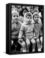 Children Watching Story of St. George and the Dragon at the Puppet Theater in the Tuileries-Alfred Eisenstaedt-Framed Stretched Canvas