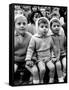 Children Watching Story of St. George and the Dragon at the Puppet Theater in the Tuileries-Alfred Eisenstaedt-Framed Stretched Canvas