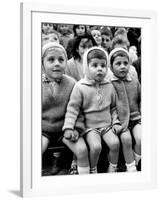 Children Watching Story of St. George and the Dragon at the Puppet Theater in the Tuileries-Alfred Eisenstaedt-Framed Photographic Print