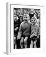 Children Watching Story of St. George and the Dragon at the Puppet Theater in the Tuileries-Alfred Eisenstaedt-Framed Photographic Print