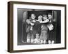 Children Waving While Being Evacuated-Associated Newspapers-Framed Photo