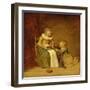 Children with a Cat, 1631 (Oil on Panel)-Dirck Hals-Framed Giclee Print