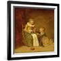 Children with a Cat, 1631 (Oil on Panel)-Dirck Hals-Framed Giclee Print