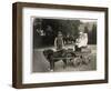 Children with a Dog-Cart-null-Framed Photographic Print