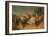 Children with a Dog Cart-Theodore Gerard-Framed Giclee Print