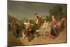 Children with a Dog Cart-Theodore Gerard-Mounted Giclee Print