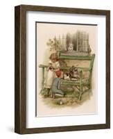 Children with Animals-null-Framed Art Print