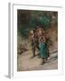 Children with Brushwood-Anton Romako-Framed Giclee Print