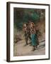 Children with Brushwood-Anton Romako-Framed Giclee Print