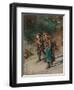 Children with Brushwood-Anton Romako-Framed Giclee Print