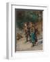 Children with Brushwood-Anton Romako-Framed Giclee Print