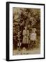 Children with Dolls, Rocking Horse and Tricycle, C.1890-null-Framed Photographic Print