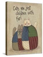 Children with Fur-Debbie McMaster-Stretched Canvas