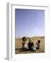 Children with Kite, Morocco-Michael Brown-Framed Photographic Print
