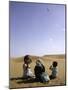 Children with Kite, Morocco-Michael Brown-Mounted Photographic Print