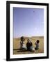 Children with Kite, Morocco-Michael Brown-Framed Photographic Print