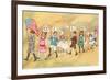 Children with Pennants, Old Glory-null-Framed Premium Giclee Print