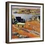 "Children with Rowboat", October 31, 1953-John Clymer-Framed Giclee Print