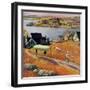 "Children with Rowboat", October 31, 1953-John Clymer-Framed Giclee Print