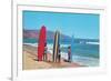 Children with Surf Boards-null-Framed Premium Giclee Print