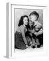 Children with Teddy Bear C. 1950-null-Framed Photo