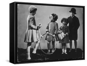 Children with their Toys-null-Framed Stretched Canvas