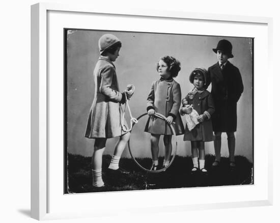 Children with their Toys-null-Framed Photographic Print