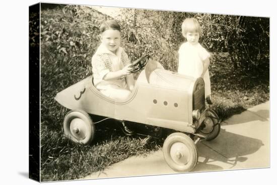 Children with Toy Car-null-Stretched Canvas