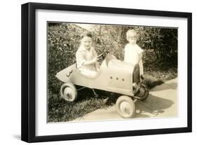 Children with Toy Car-null-Framed Art Print
