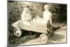Children with Toy Car-null-Mounted Art Print