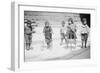 Children With Tricycles Playing In Manhattan Street-null-Framed Premium Giclee Print