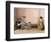 Children Working in Alabaster-Adriano Cecioni-Framed Giclee Print