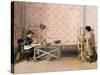 Children Working in Alabaster-Adriano Cecioni-Stretched Canvas