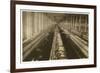 Children Working in the Spinning Room at Cornell Mill, Fall River, Massachusetts, 1912-Lewis Wickes Hine-Framed Photographic Print