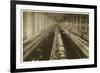 Children Working in the Spinning Room at Cornell Mill, Fall River, Massachusetts, 1912-Lewis Wickes Hine-Framed Photographic Print